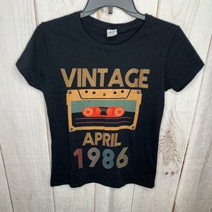 Vintage Cassette Birthday April 1986